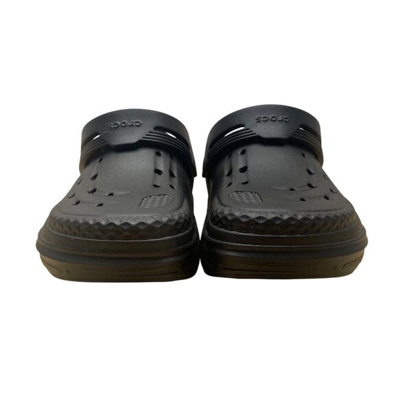 Crocs Women’s All Black Classic Slip-On Clog Sandals Size M7/W9 - Picture 2 of 7